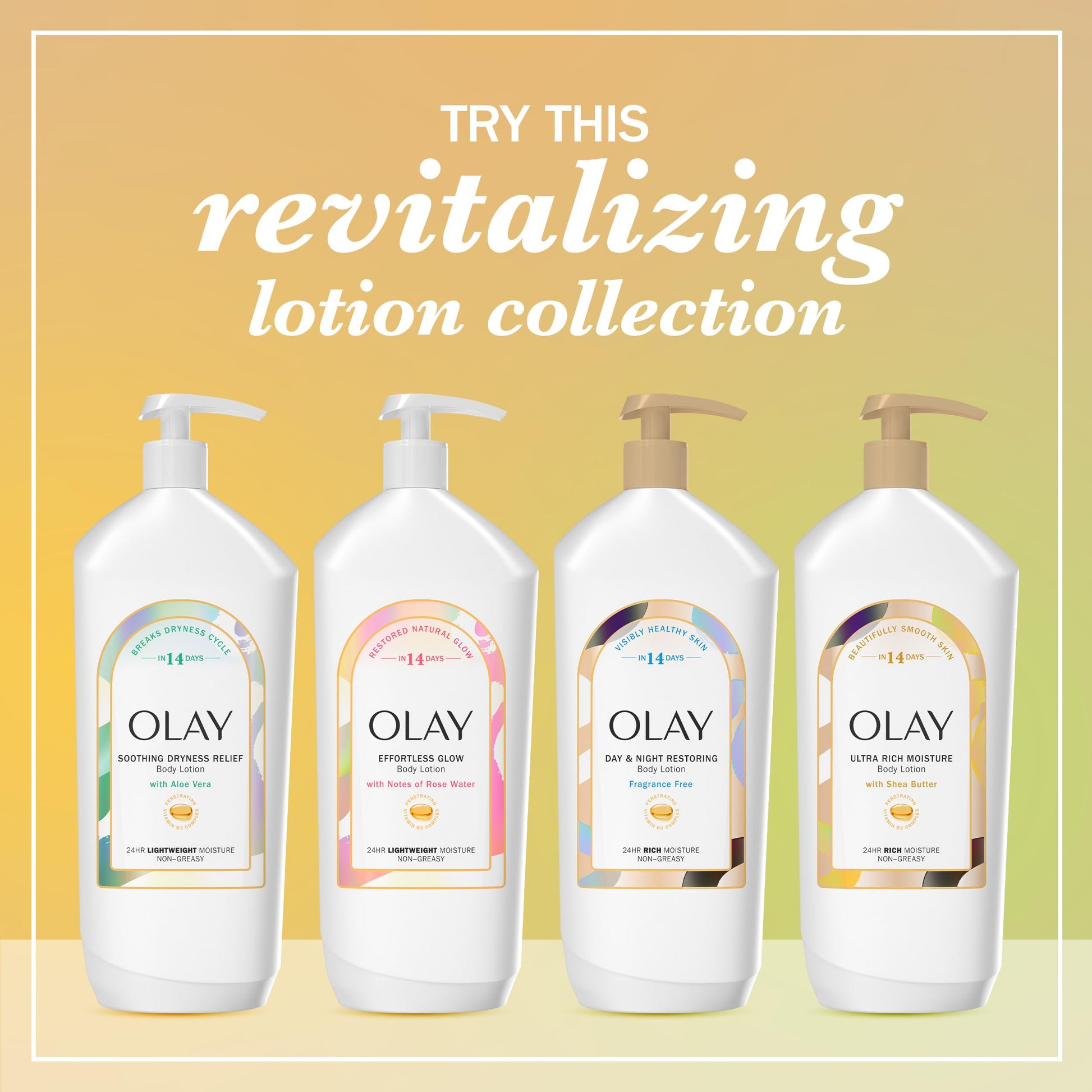 Authentic Olay USA imported body lotion bottle side profile