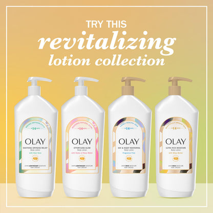 Authentic Olay USA imported body lotion bottle side profile