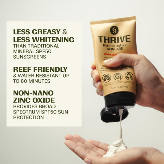 Thrive Natural Care mineral sunscreen tube texture