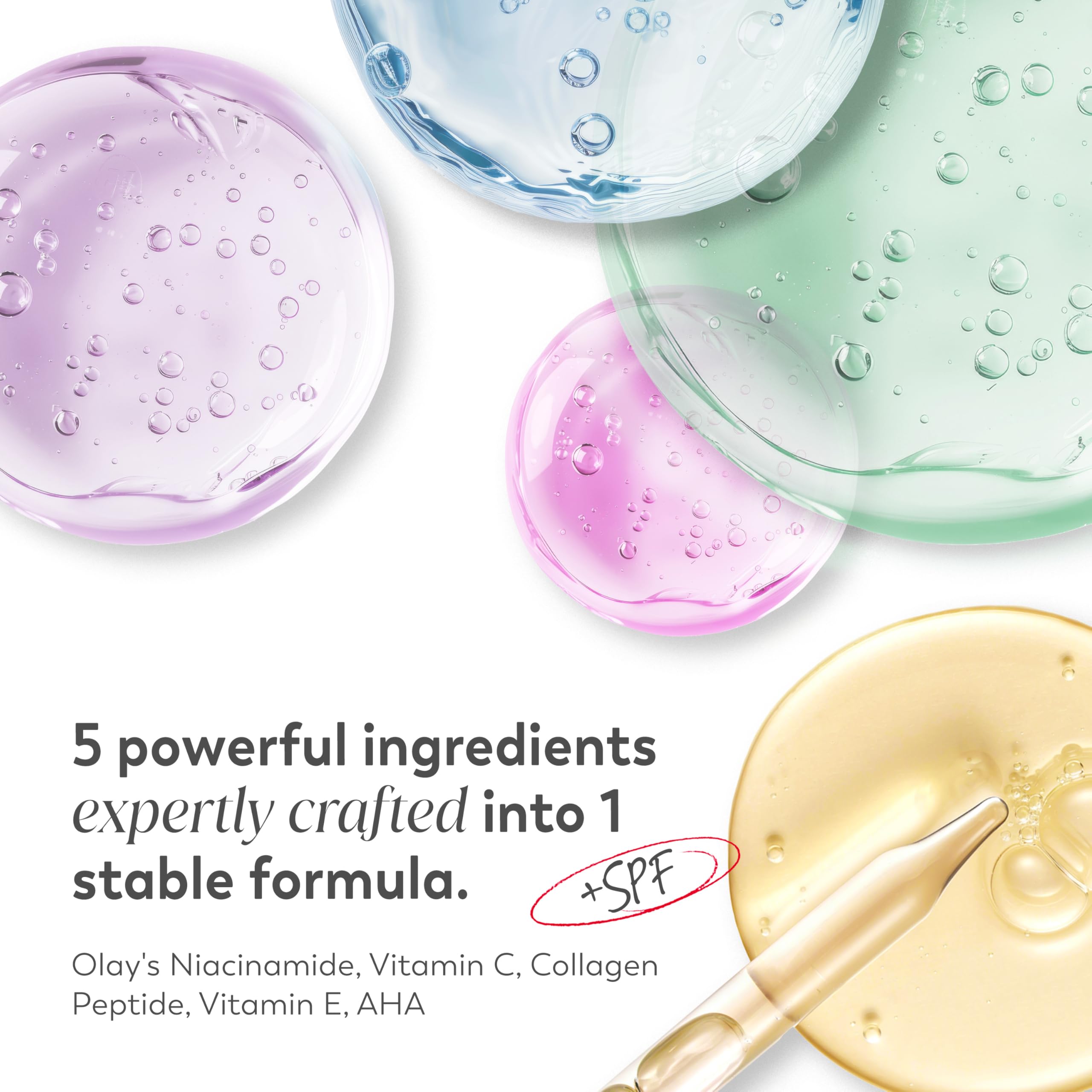 Olay Five In One multi benefit face cream with niacinamide and vitamin c.