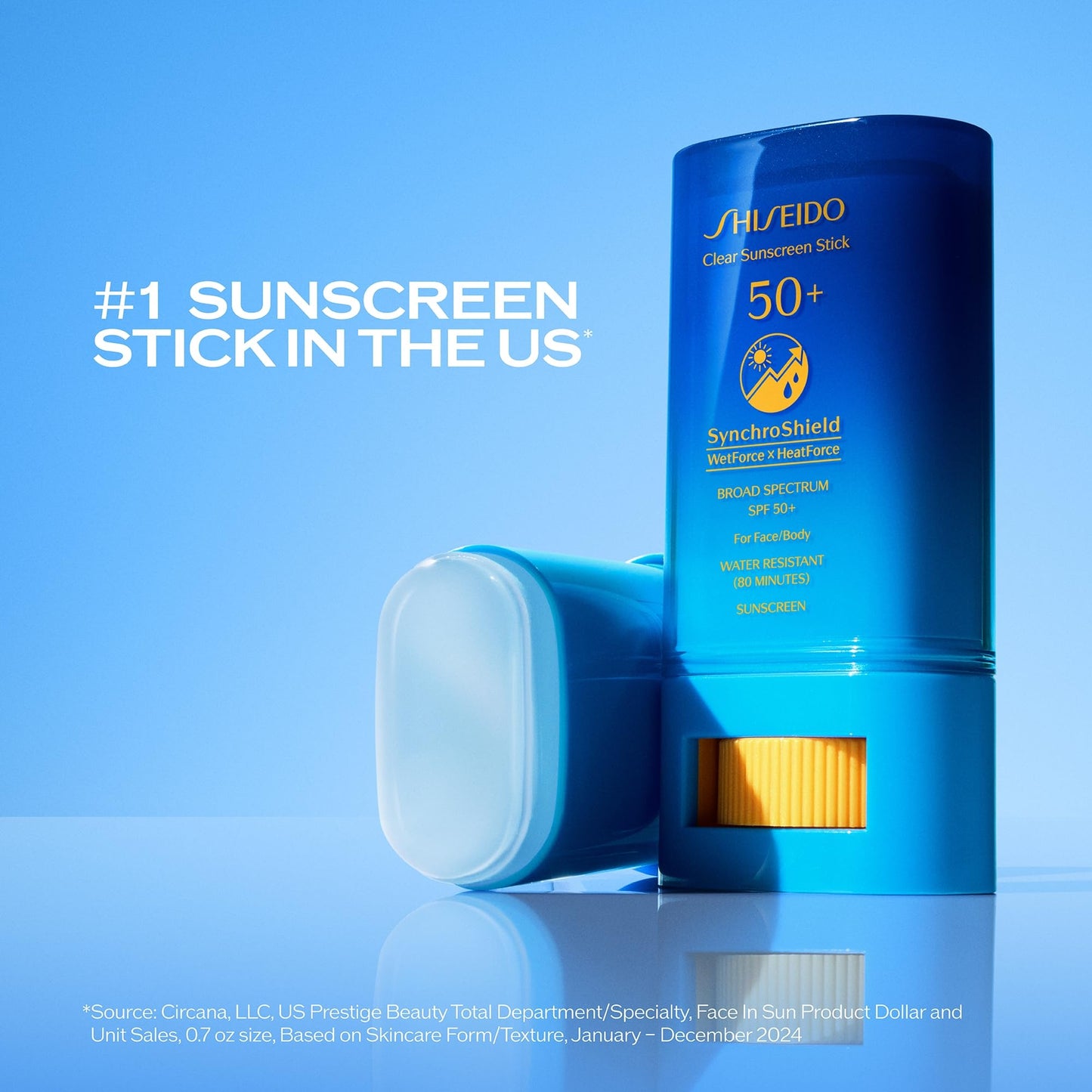 Shiseido invisible face sunscreen stick application