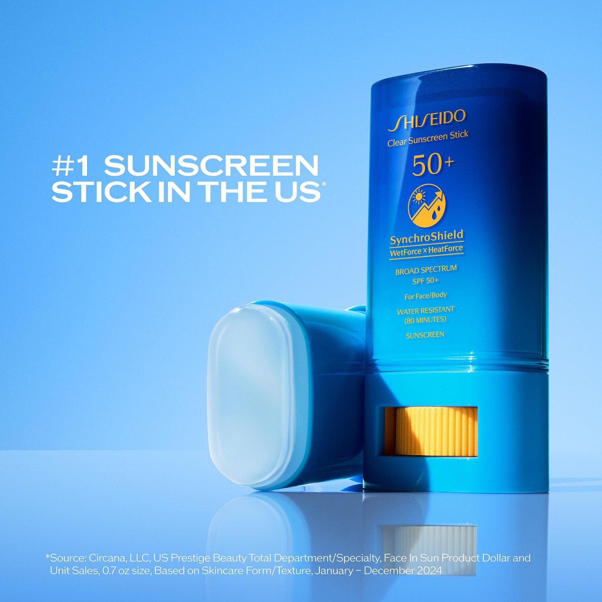 Shiseido invisible face sunscreen stick application