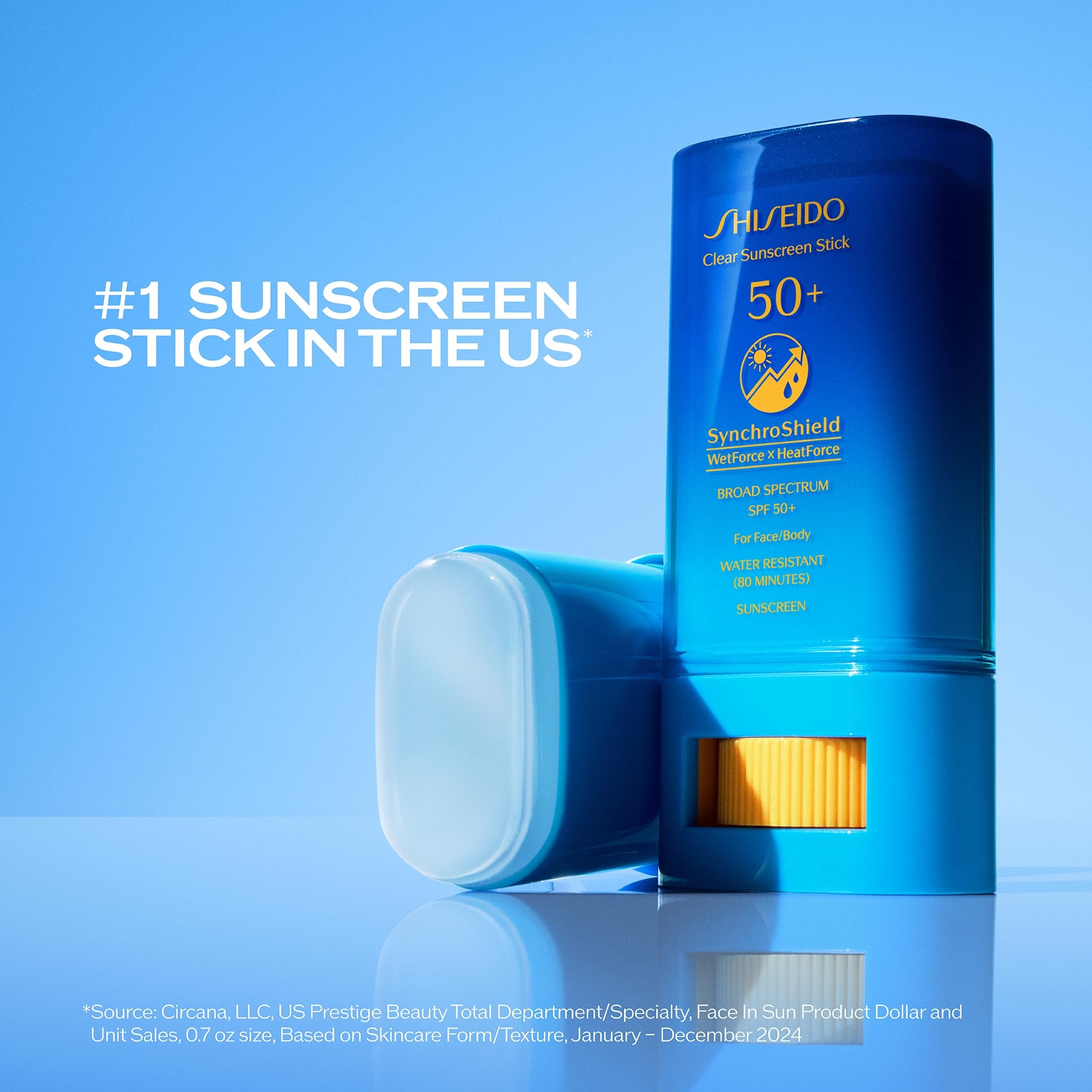 Shiseido invisible face sunscreen stick application