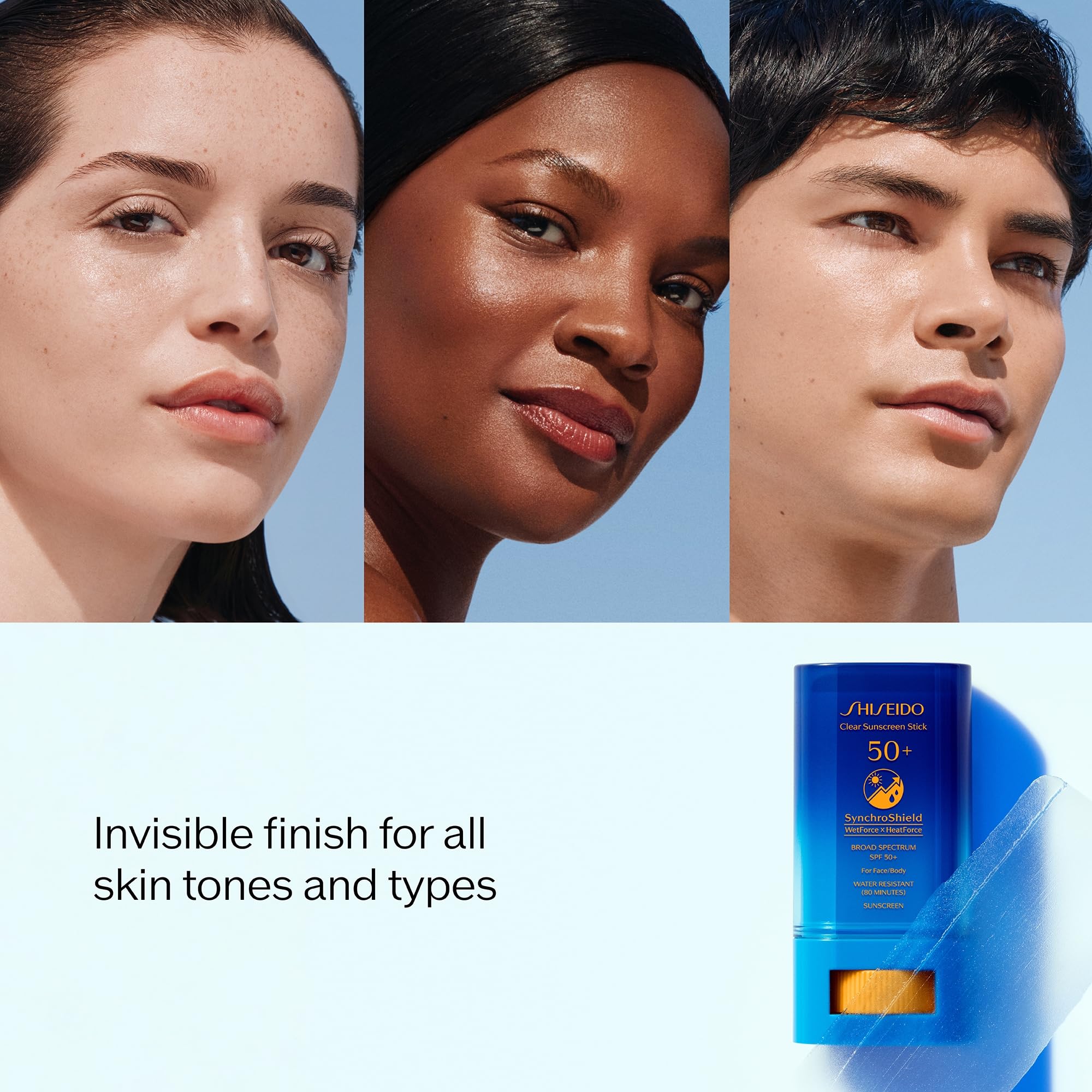 Shiseido Clear Sunscreen Stick texture and finish