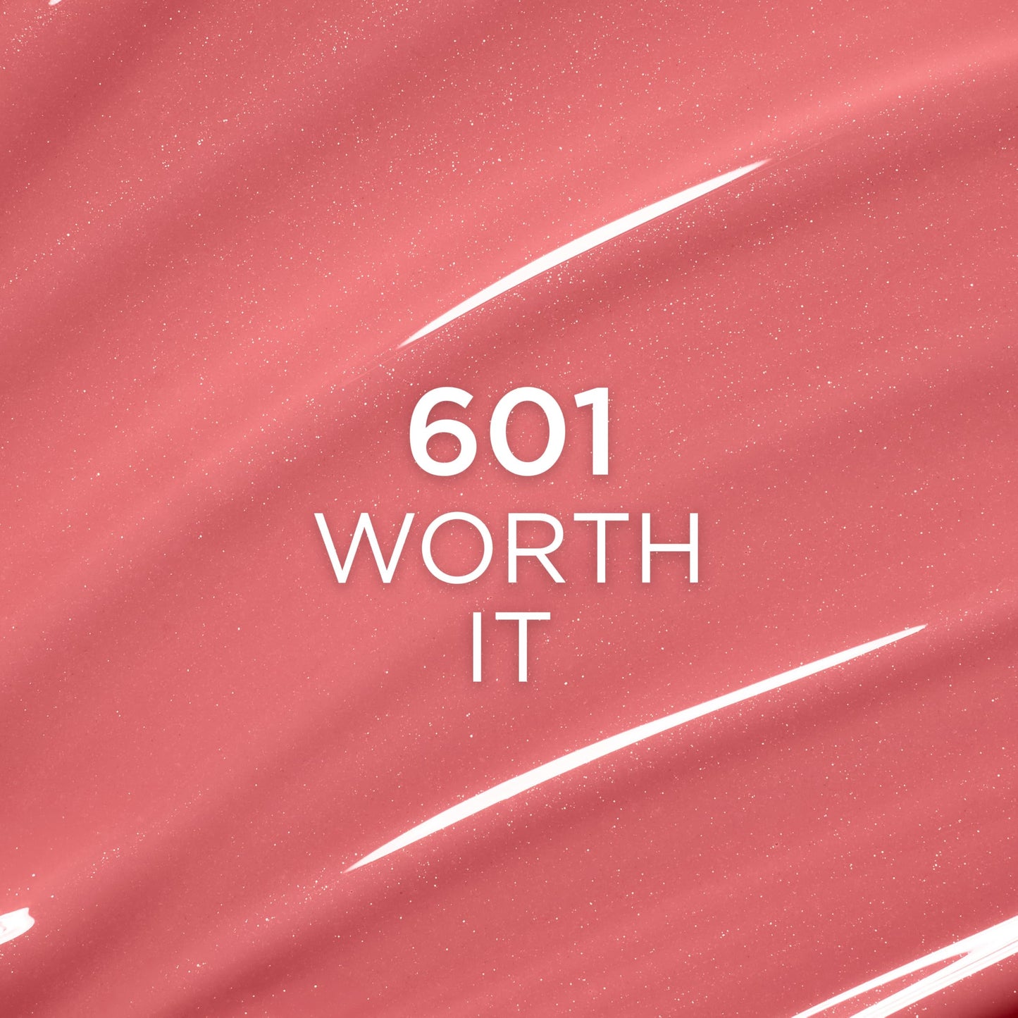 Hydrating lip oil formula swatched on a clean background highlighting glass like shine