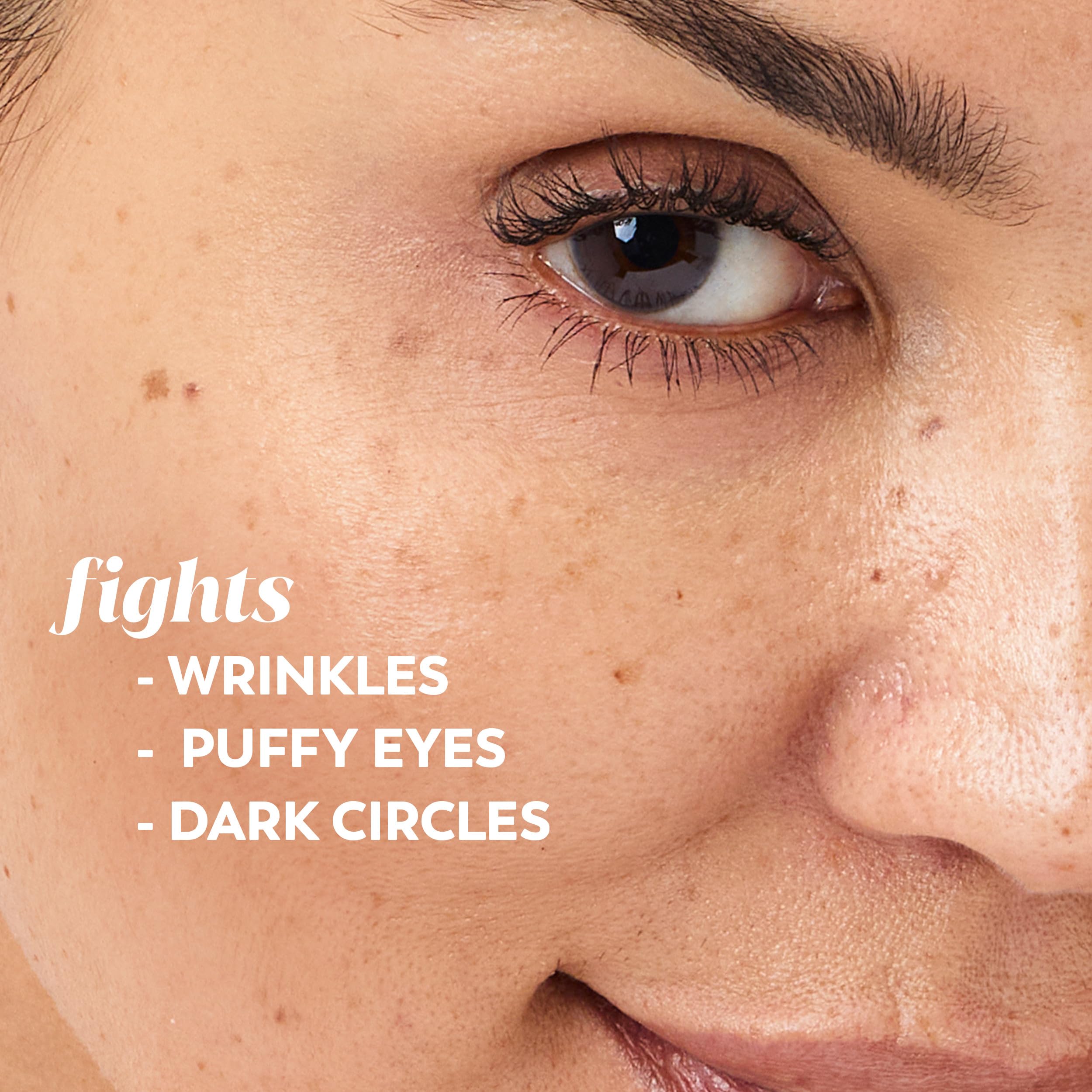Texture shot of color-correcting Olay anti-aging eye cream