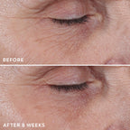 Olay Regenerist Under Eye Cream Roller texture and serum swatch