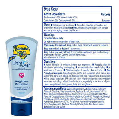 Banana Boat SPF 50 sunscreen twin pack packaging