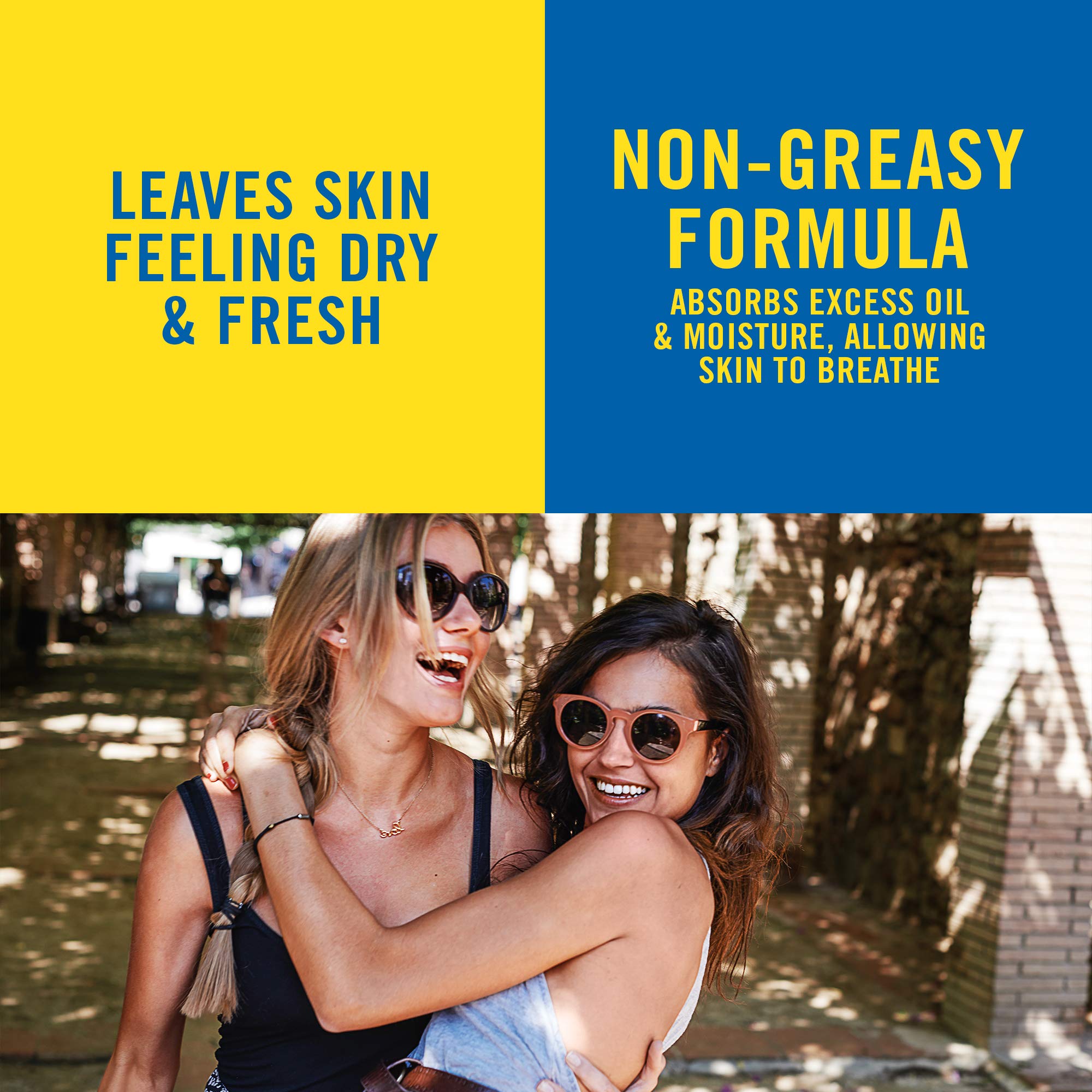 Texture demonstration of Banana Boat Light As Air lotion
