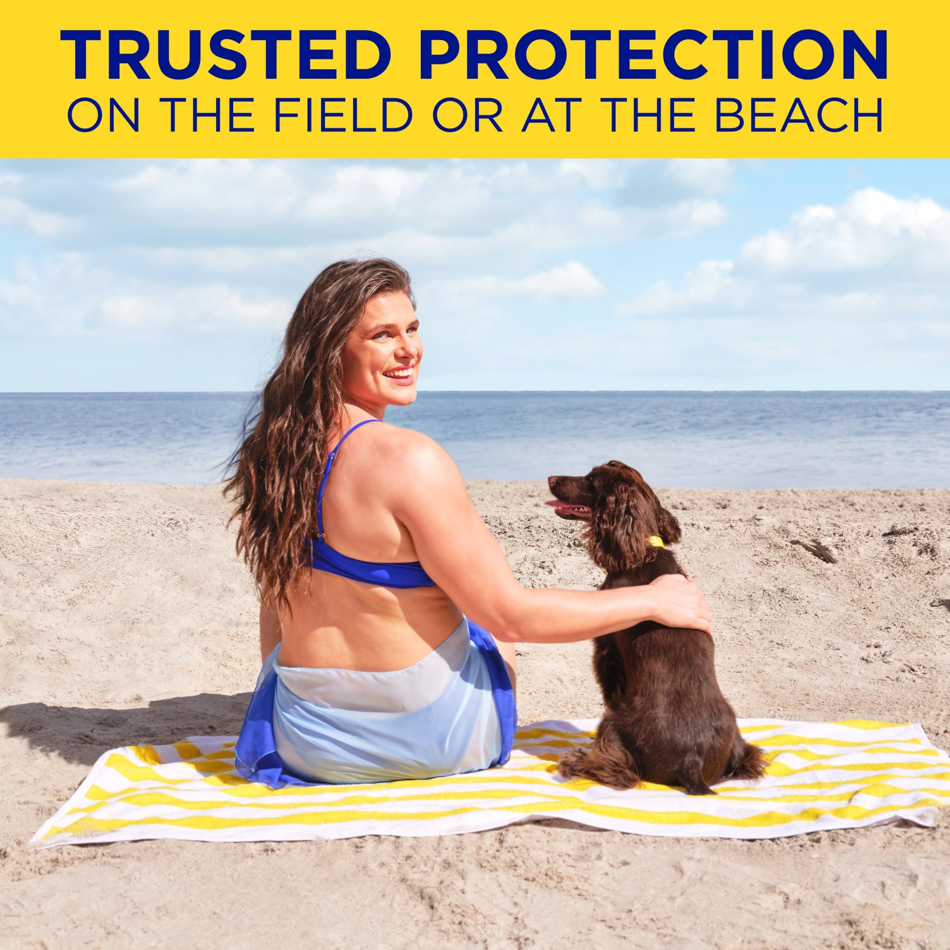 Active ingredients label on Coppertone Sport sunscreen