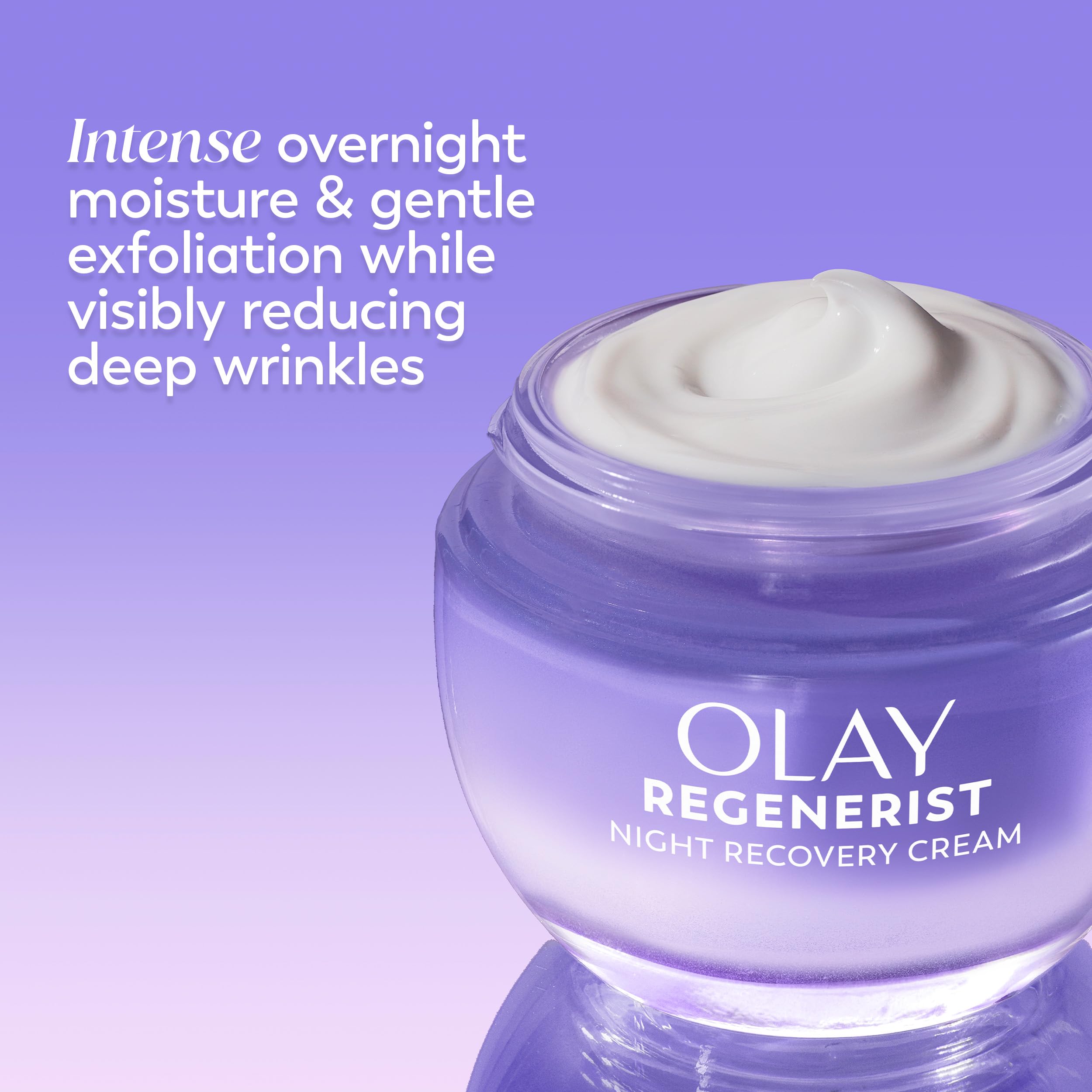 Olay fragrance free night cream with hyaluronic acid and vitamin b3 plus