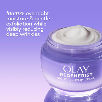 Olay fragrance free night cream with hyaluronic acid and vitamin b3 plus