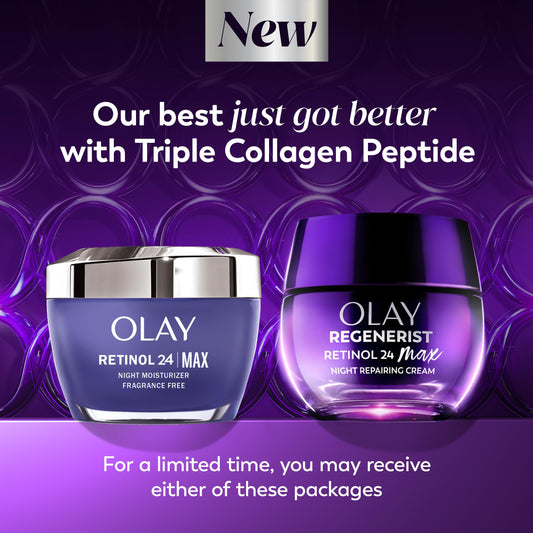 Olay Retinol 24 Max Anti Aging Face Moisturizer packaging box