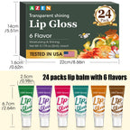 Azen nourishing lip gloss set for dry cracked lips