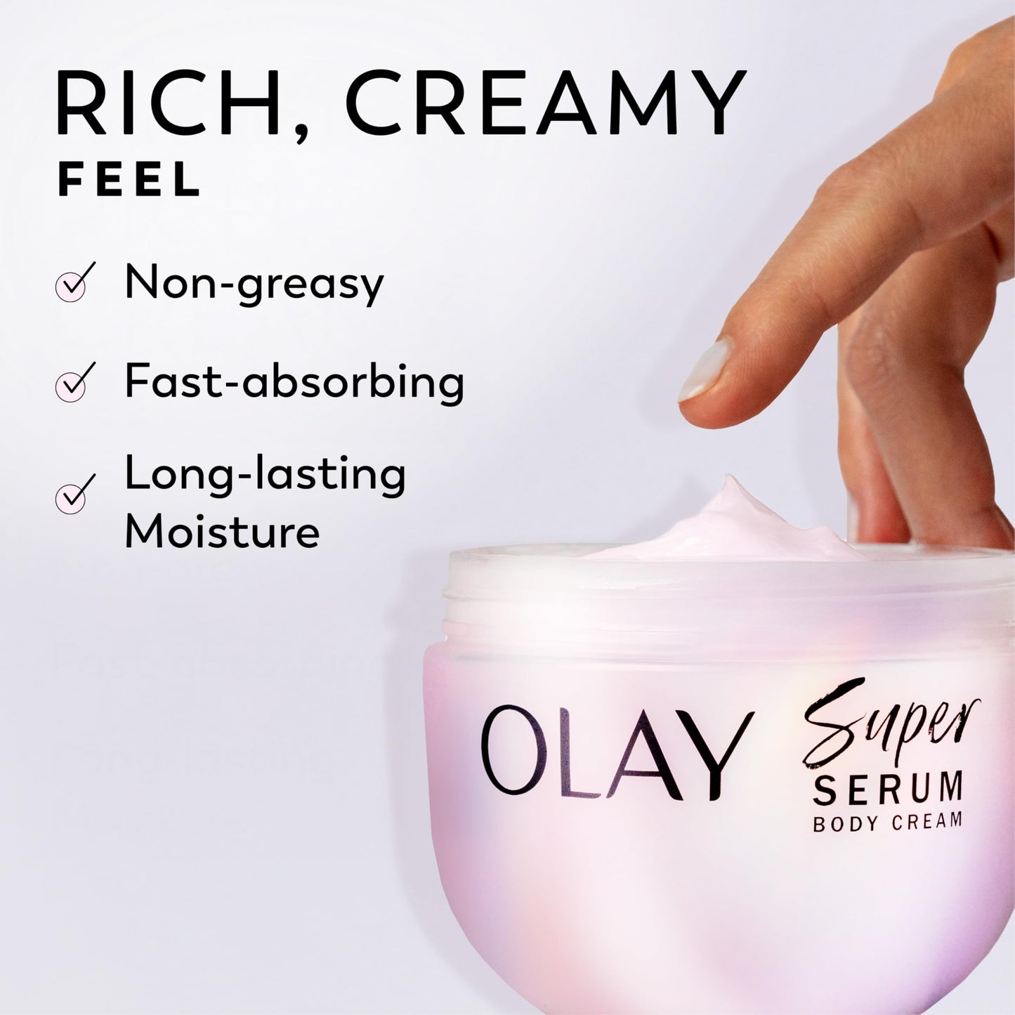 Olay sweet vanilla and soft wood scented luxury body lotion.