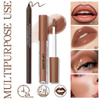 Back packaging details of Hosaily dual lip makeup kit.