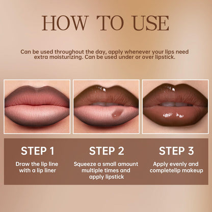 HOSAILY moisturizing lip glow oil kit side by side product layout