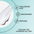 Olay Hyaluronic Peptide 24 Gel Eye Cream side profile angle