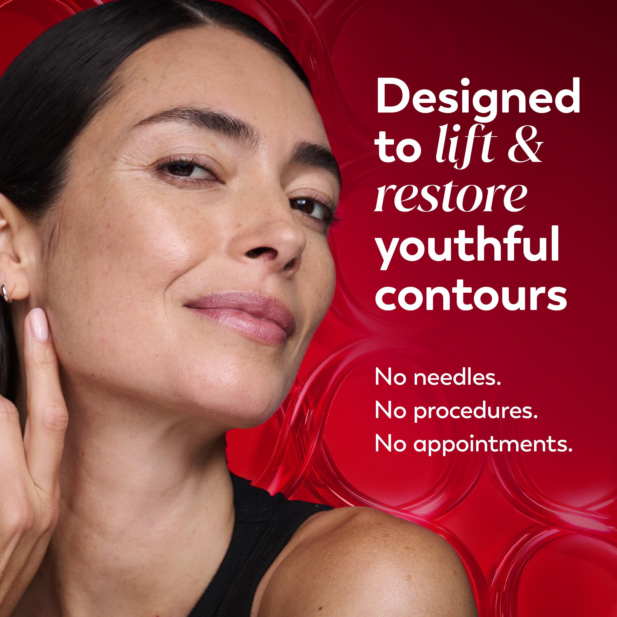 Fragrance free Olay neck tightening cream with Hexa Repair and NAD plus benefits