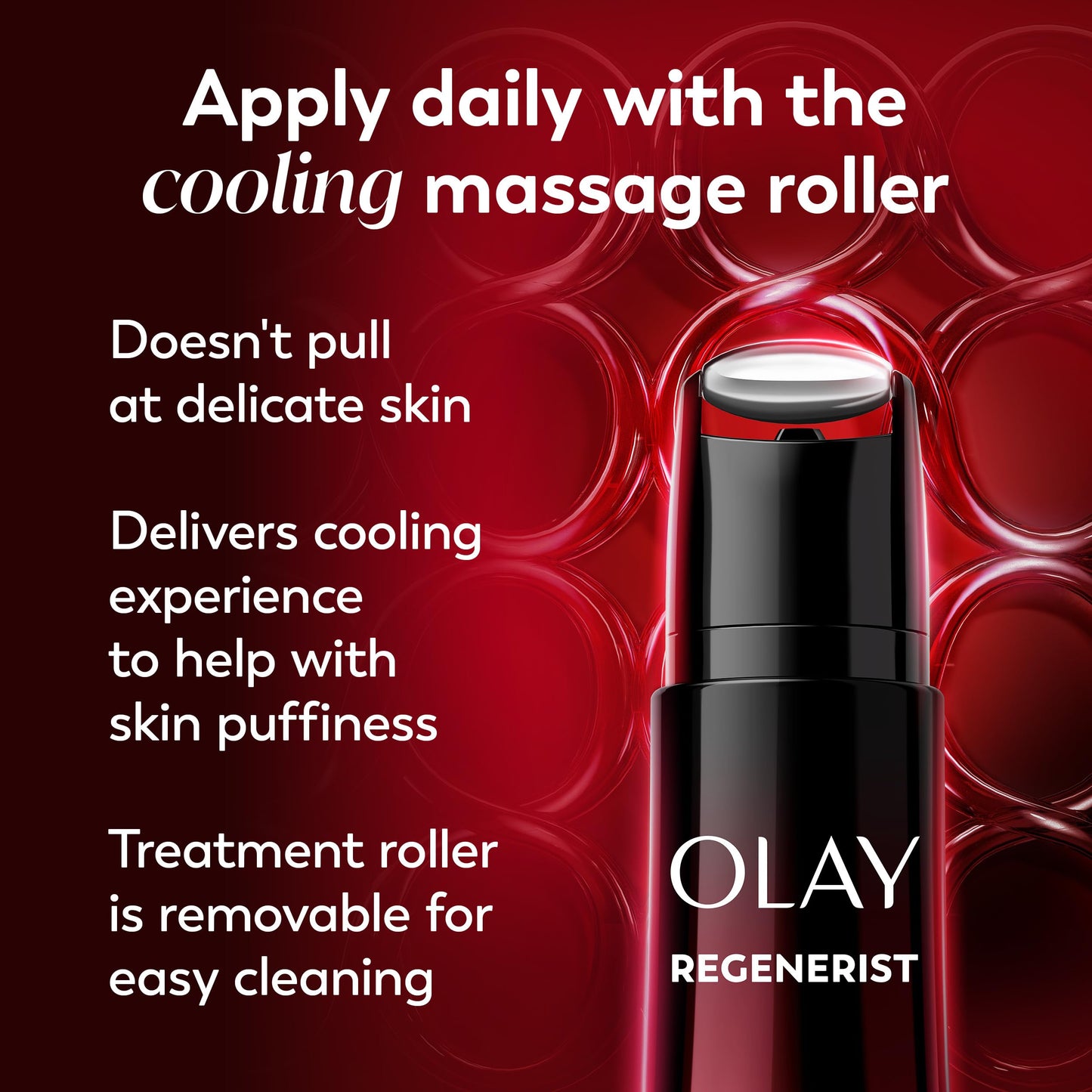 Olay Regenerist face lift cream packaging detailing clinical results in fourteen days