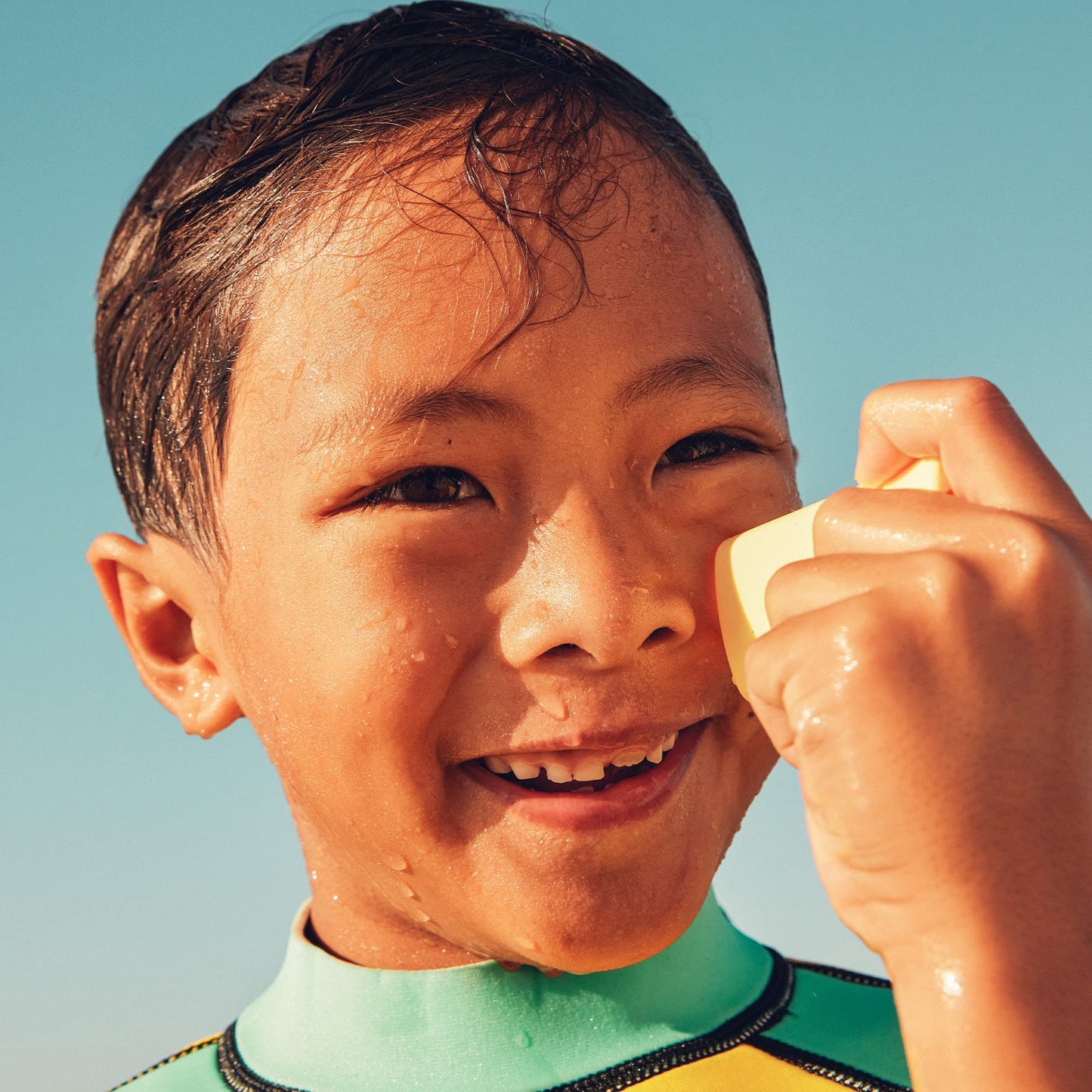 Sun Bum clear sunscreen stick texture