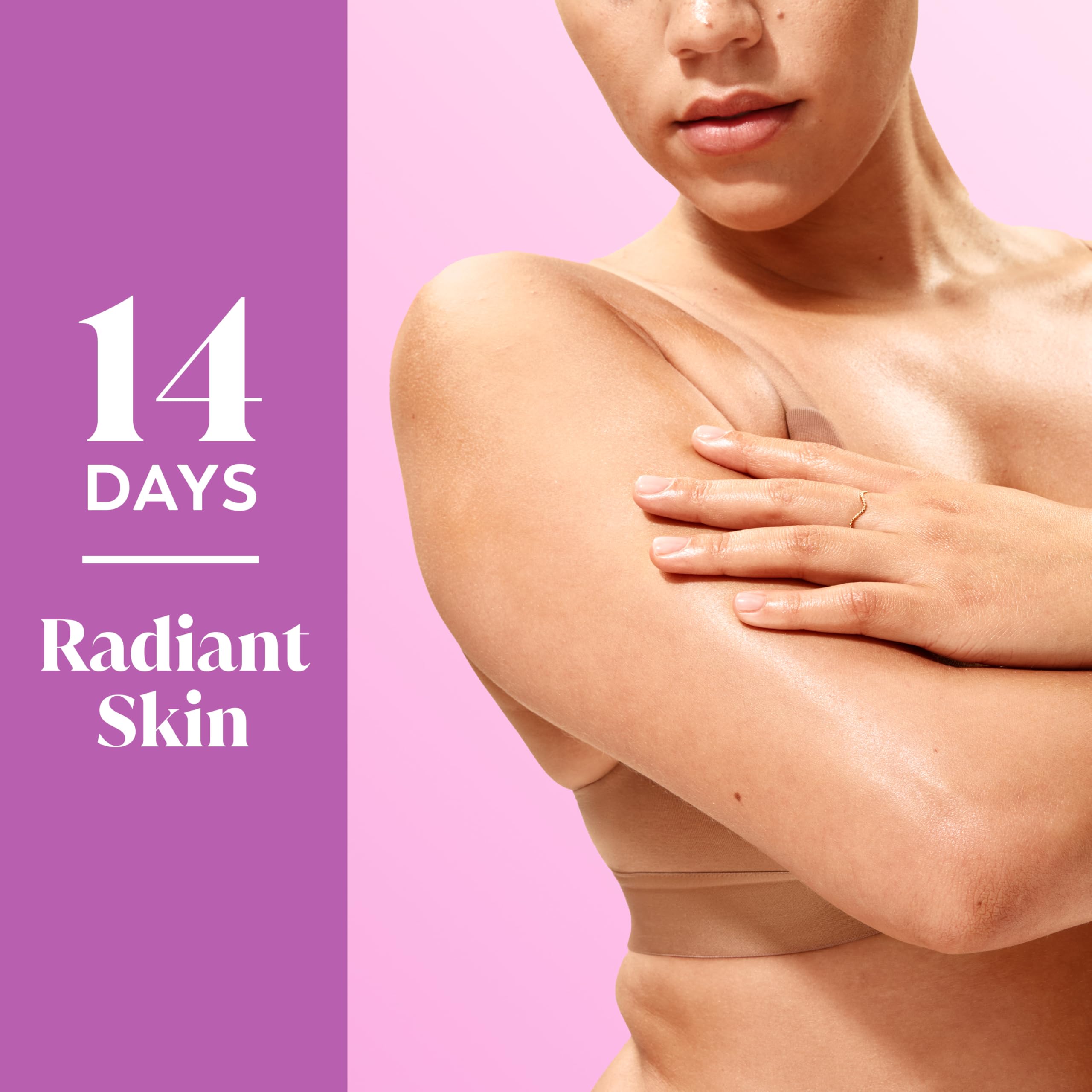 Texture of Olay Fresh Radiance body wash showing rich lather