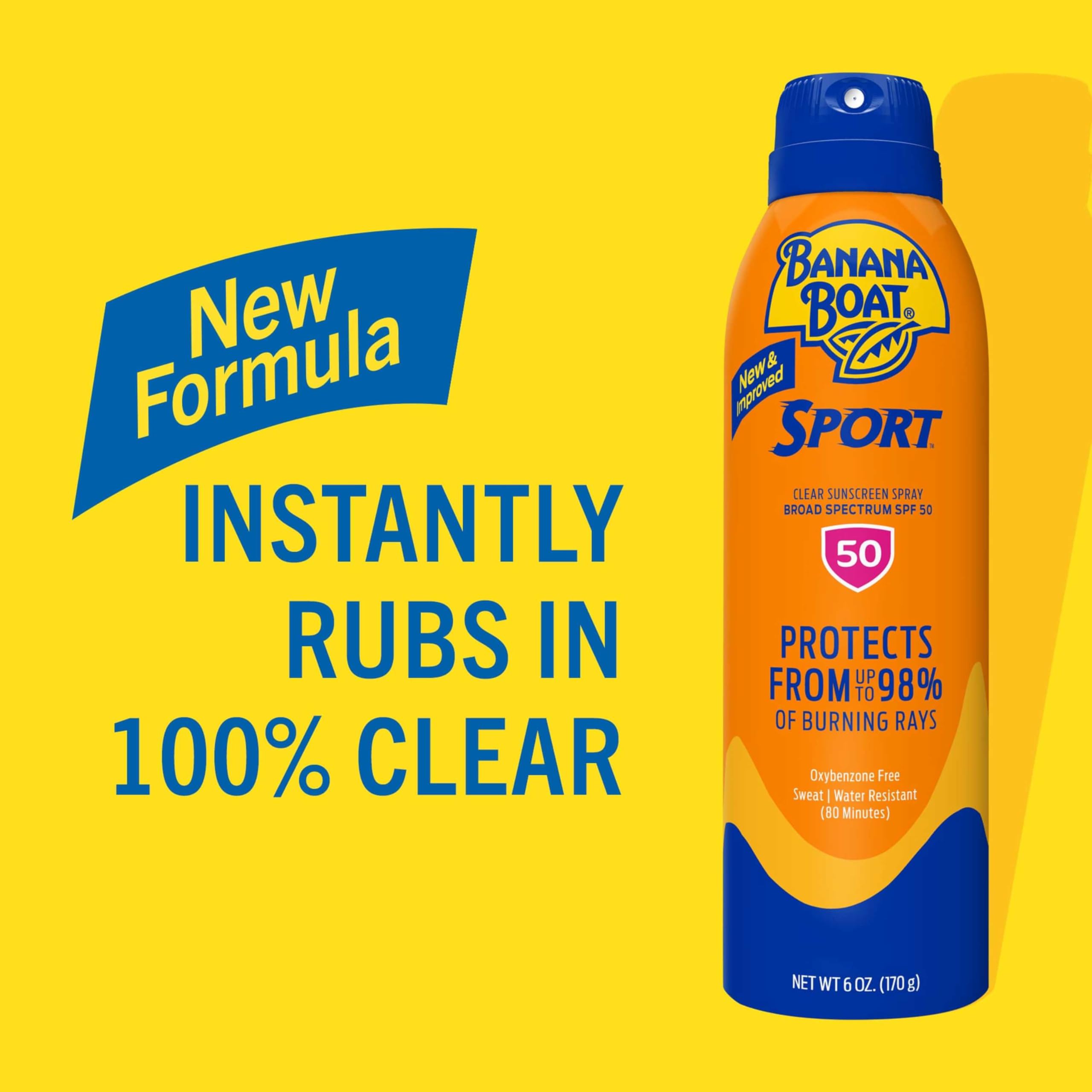Close up of Banana Boat sport sunscreen spray nozzle