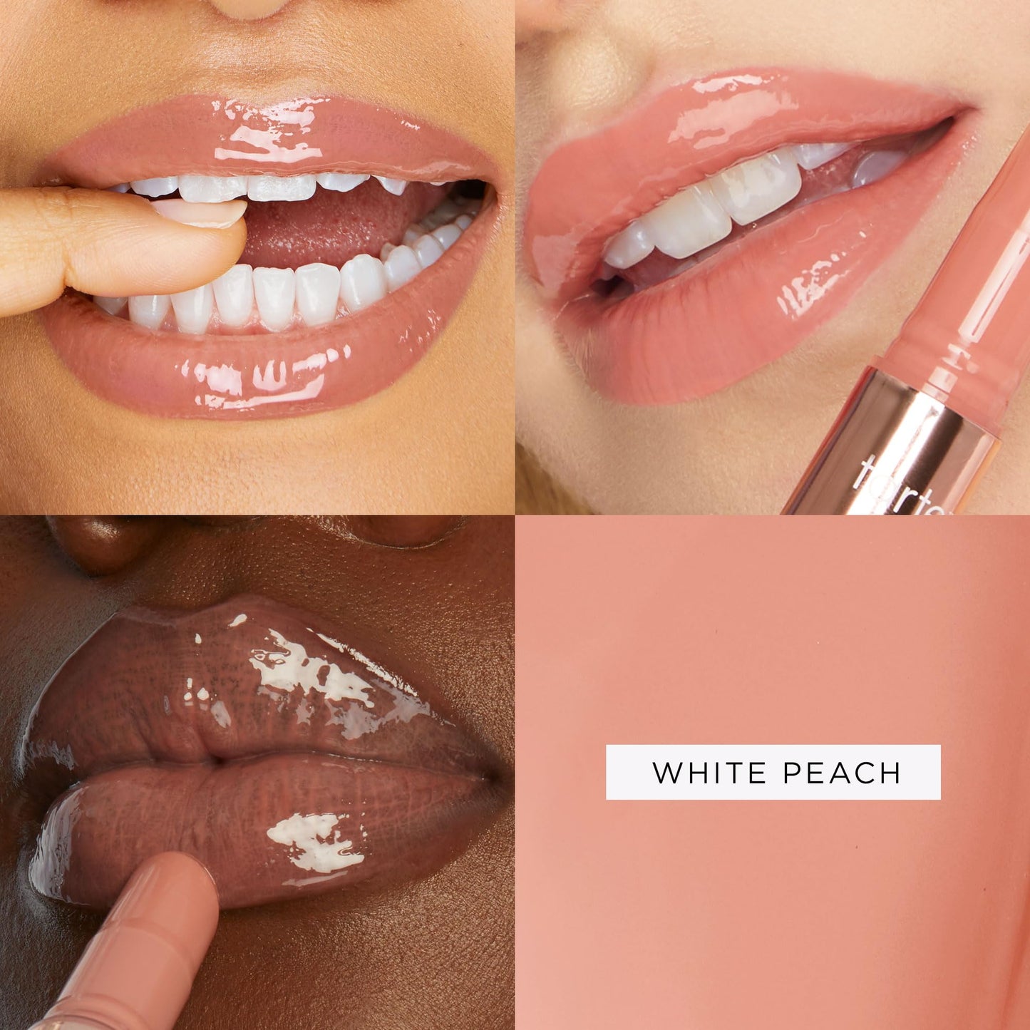 Tarte maracuja lip oil formula swatch on a clean surface
