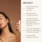 Nuda Face Tan Water lifestyle application shot