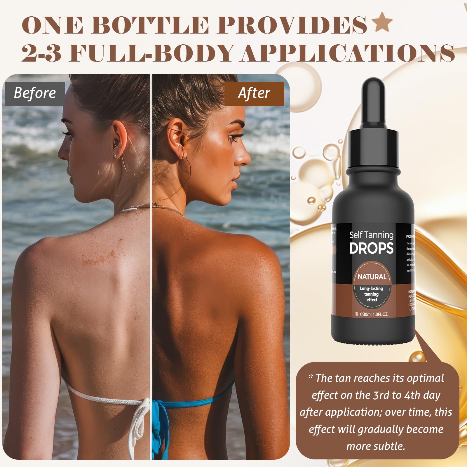 How to mix self tanning drops with moisturizer