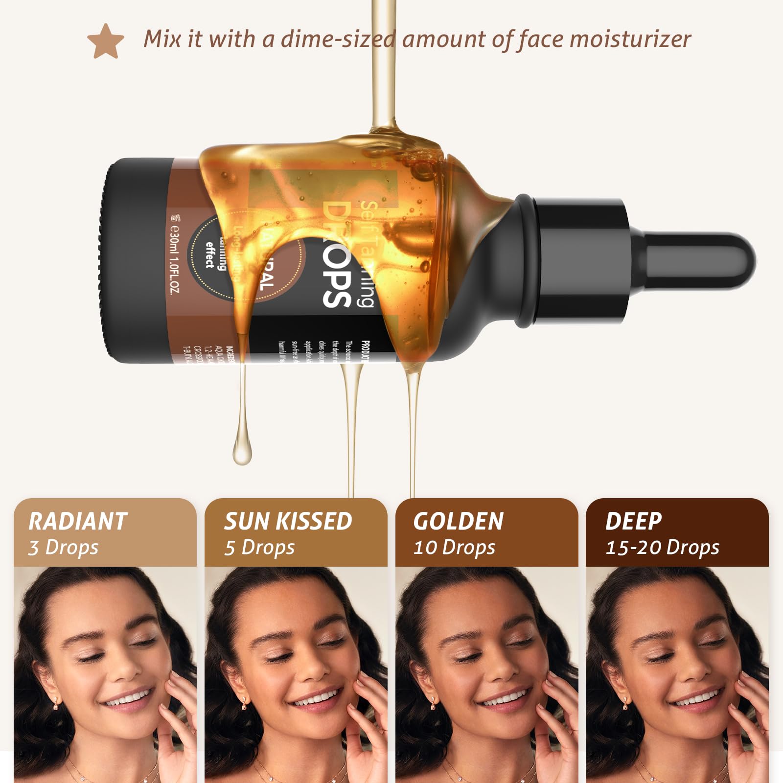 USA imported Jitesy self tanning drops 1 ounce