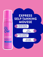 The Australian Glow self tanning mousse texture swatch