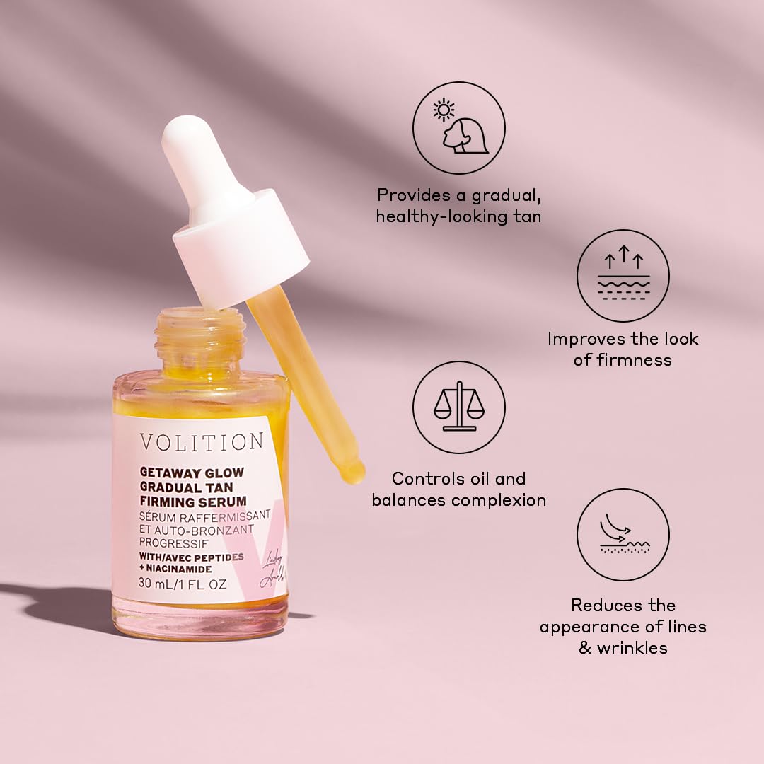 Hydrating and plumping tanning drops for face application demonstration