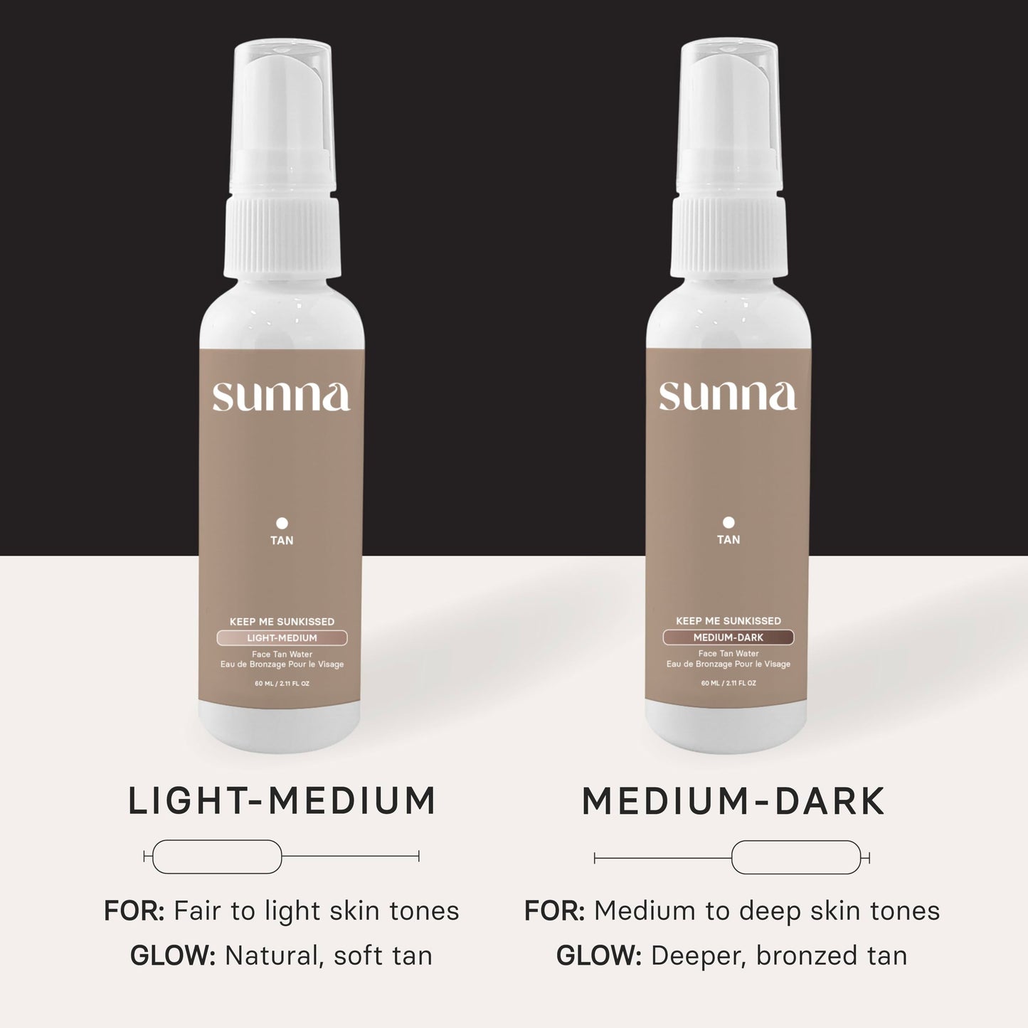 SunnaTan Face Tan Water misting application technique