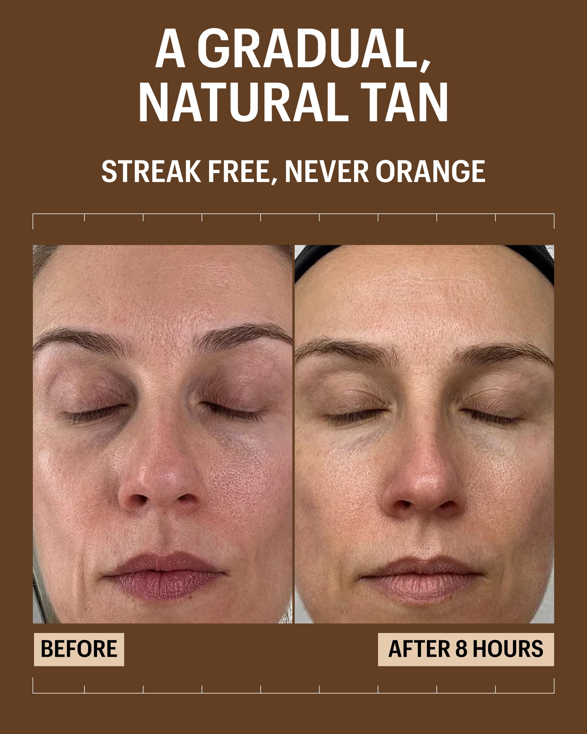 Back view of Allies of Skin SPF 50 self-tanner packaging
