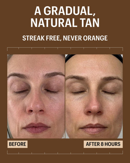 Back view of Allies of Skin SPF 50 self-tanner packaging