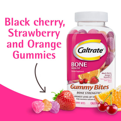 Caltrate calcium and vitamin D3 supplement nutritional label