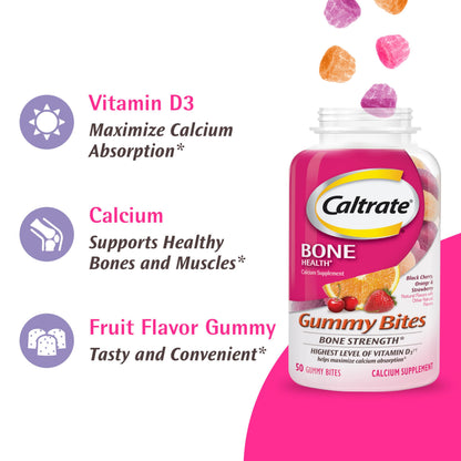 Caltrate bone health supplement packaging details