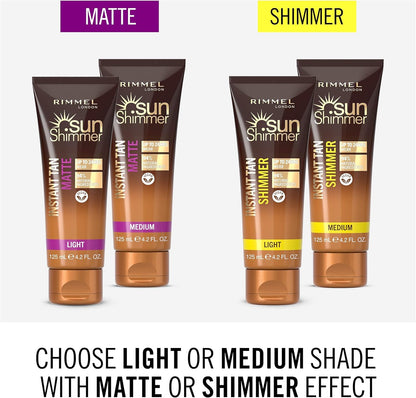 Application result of Rimmel Sunshimmer Light Shimmer on skin tone