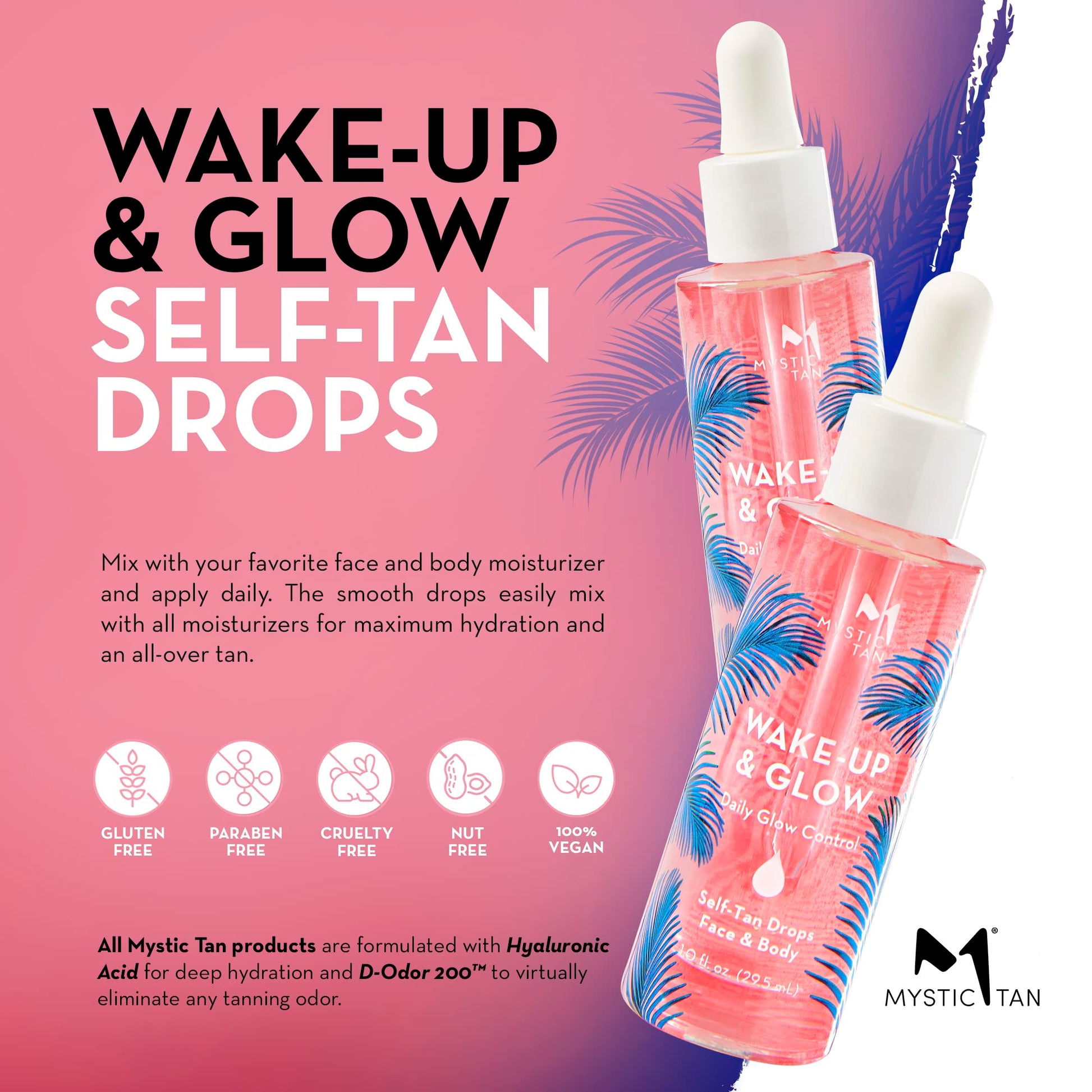Mystic Tan glow drops for face and body 1.0 fluid ounce bottle