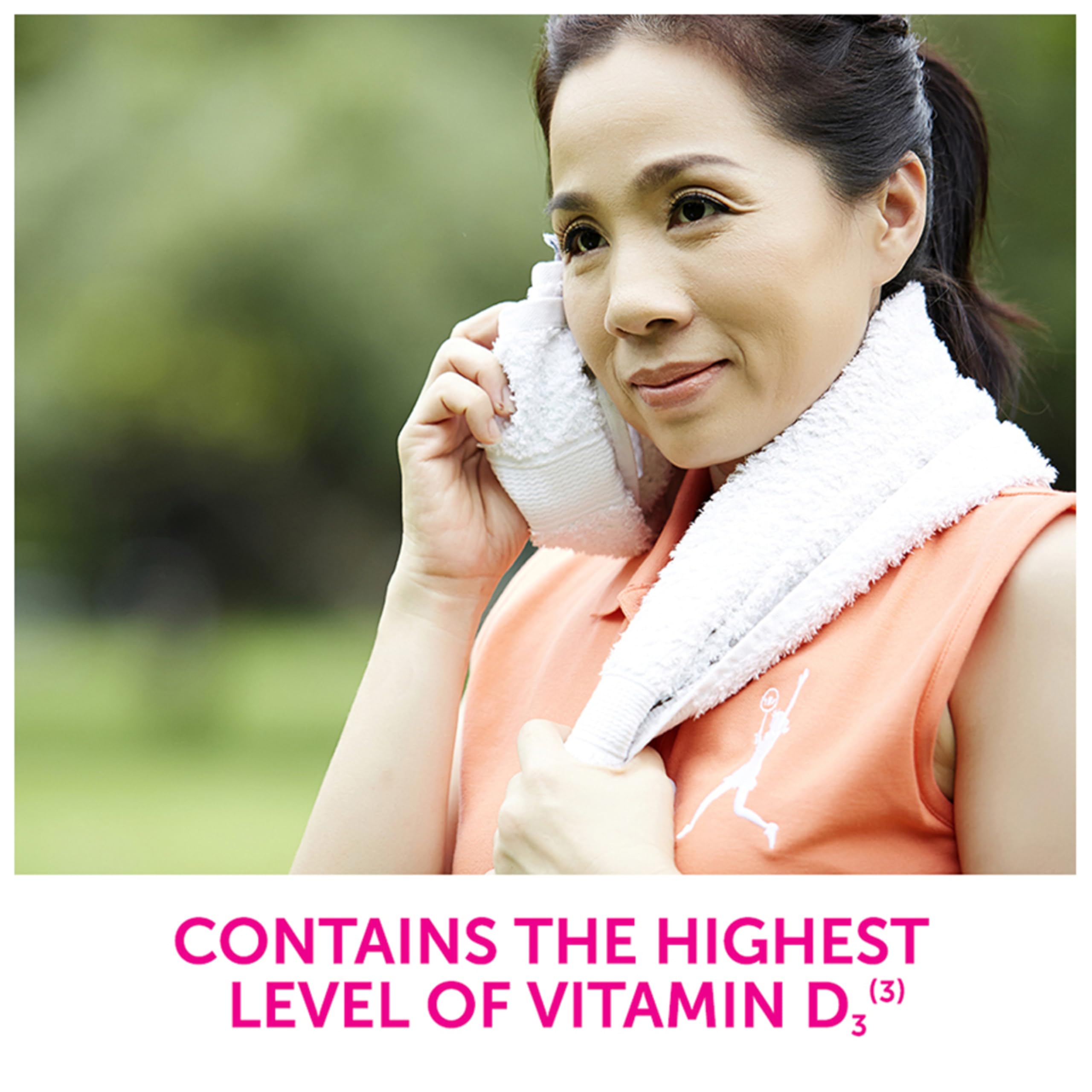Nutritional facts label for Caltrate 600 Plus D3