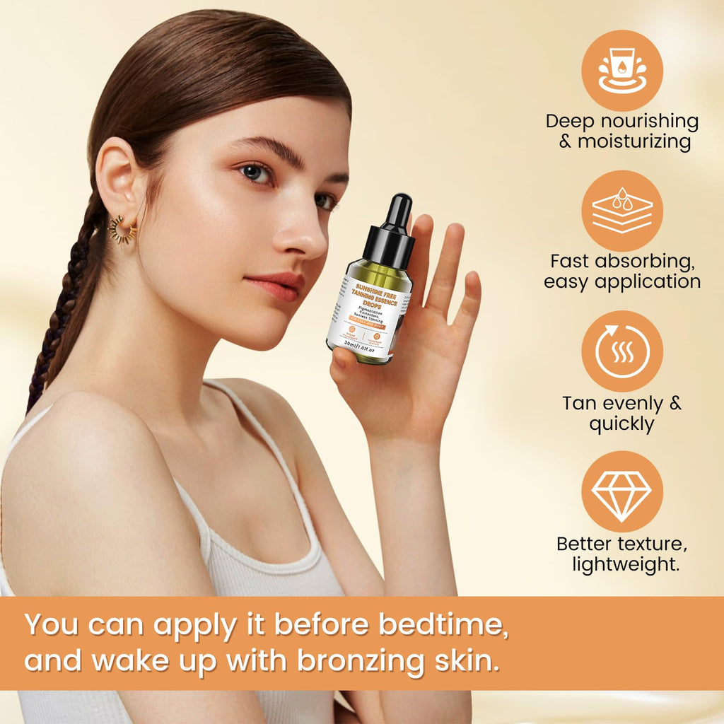 Pipige face and body tanning serum dropper detail