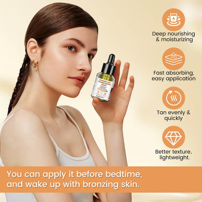Pipige natural glow self-tanning drops for all skin types