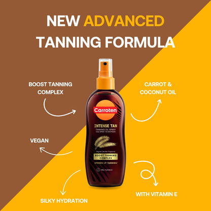 Side profile of Carroten 150 milliliter tanning oil
