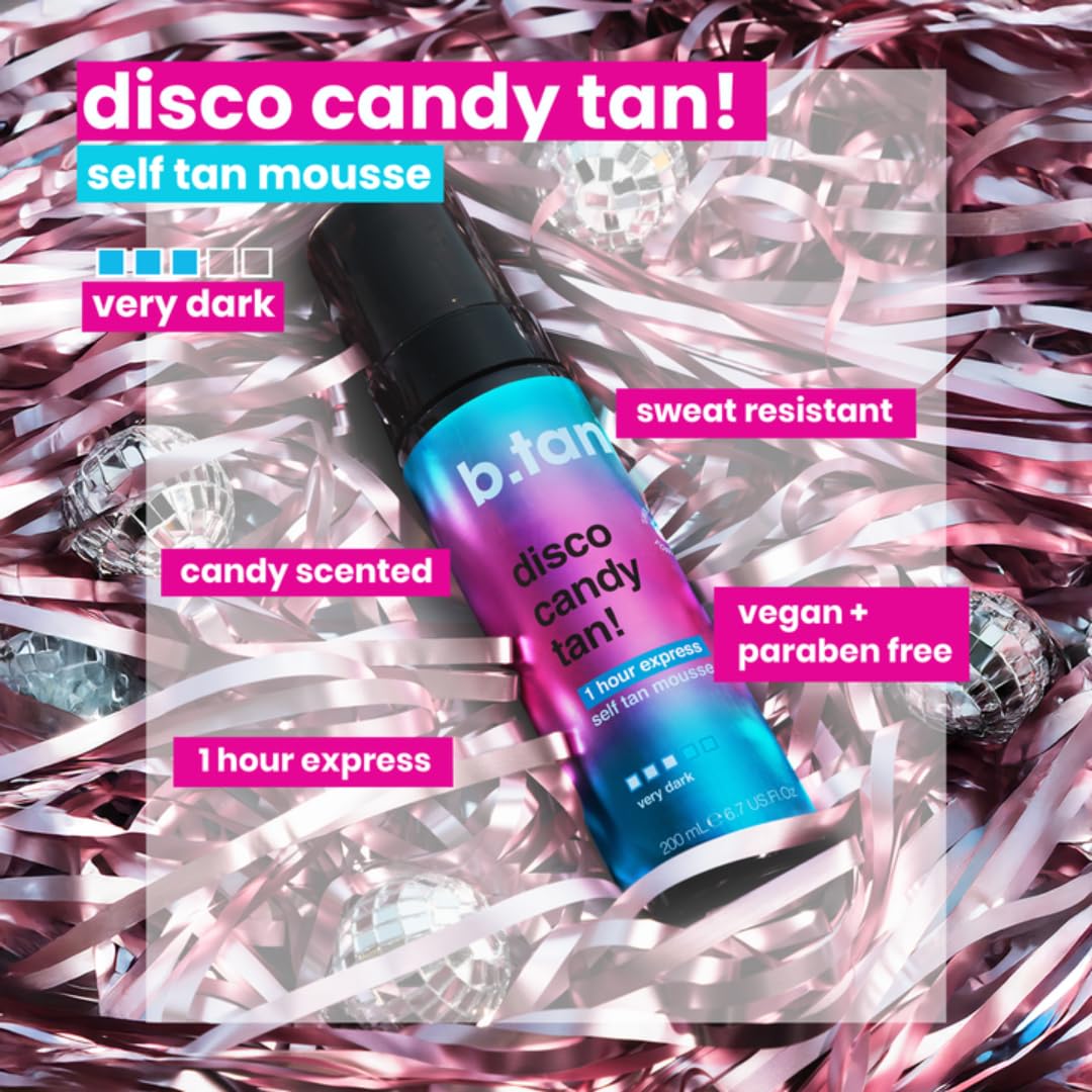B.tan sunless tanning foam application texture close up