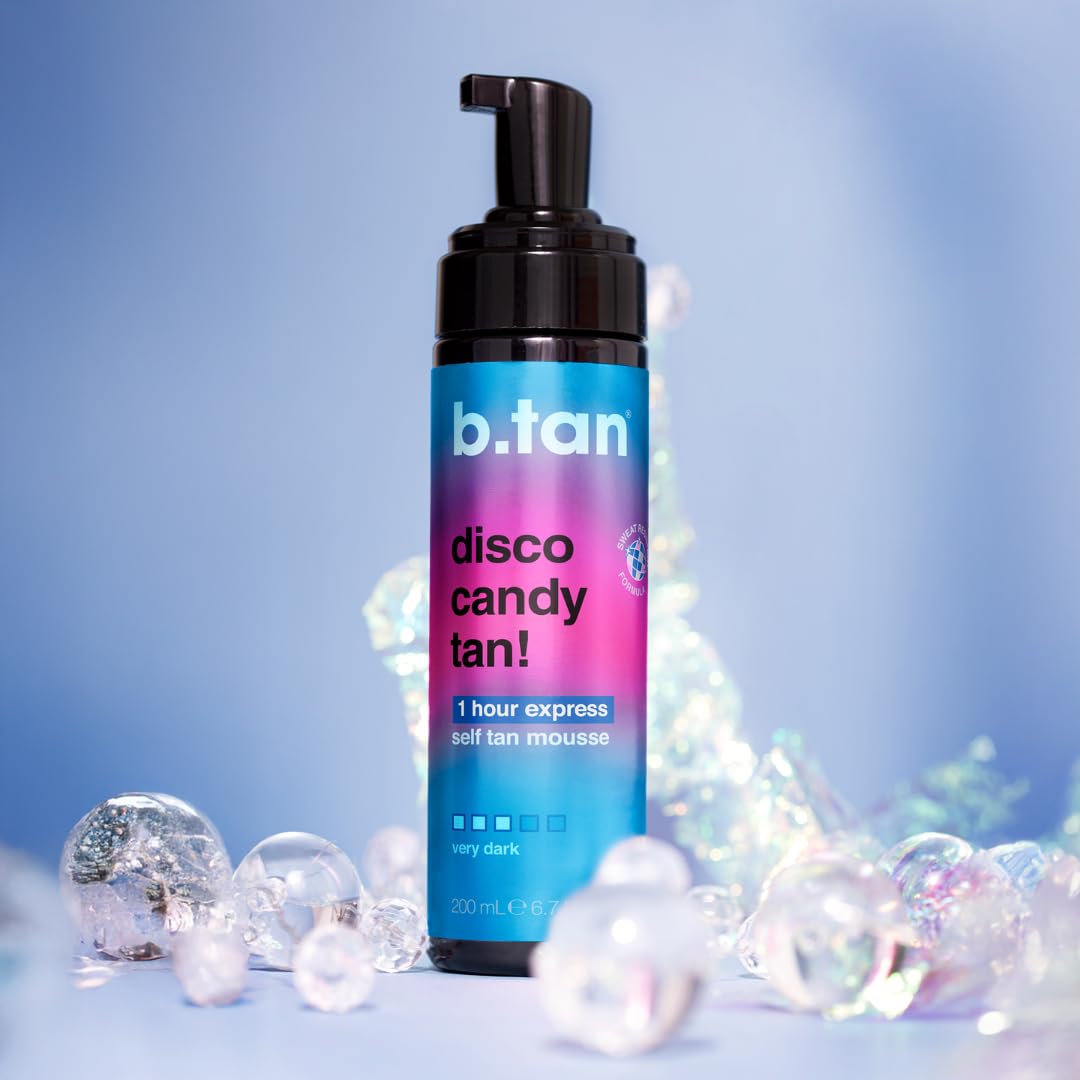 B.Tan face and body tanning mousse pump mechanism