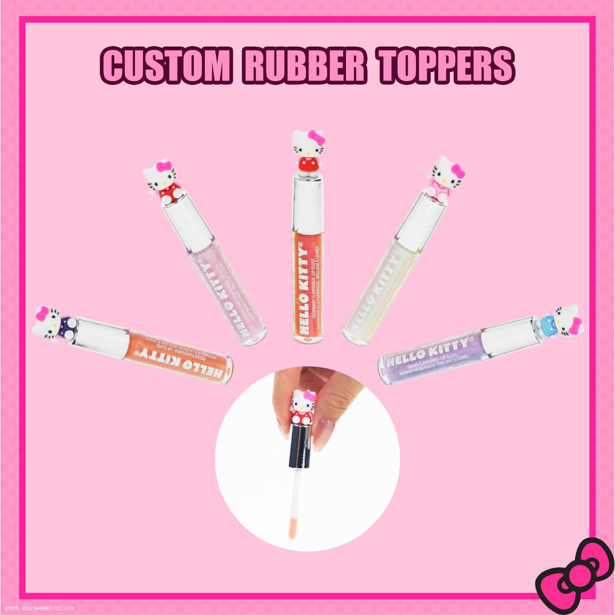 Townley Girl Hello Kitty plant based lip gloss texture showcase