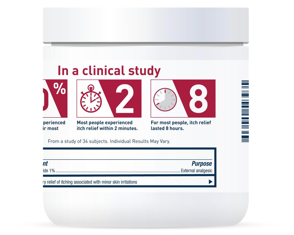 Back label of CeraVe Pramoxine Hydrochloride cream displaying full ingredient list