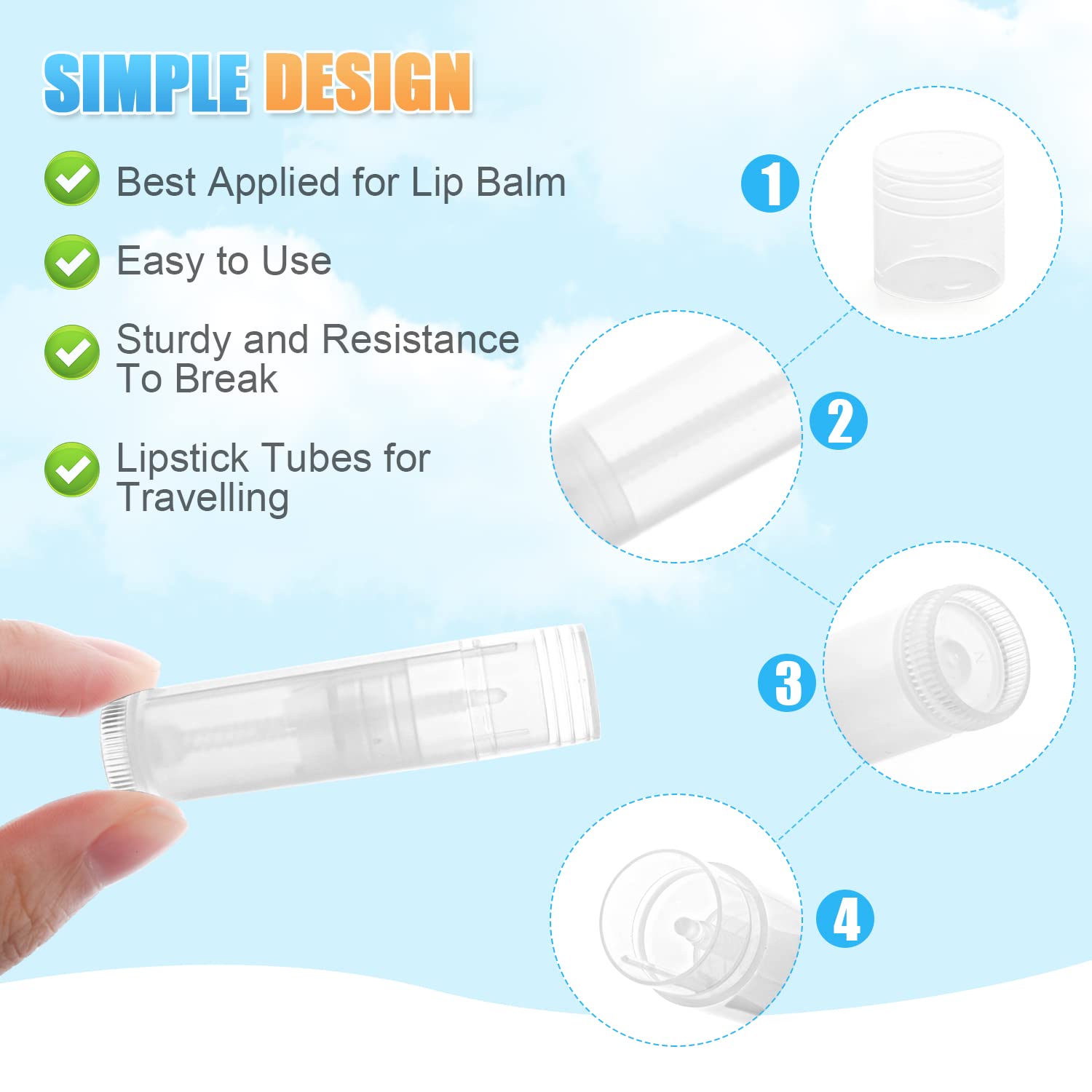 Transparent empty cosmetic containers with rotating base wheel mechanism exposed
