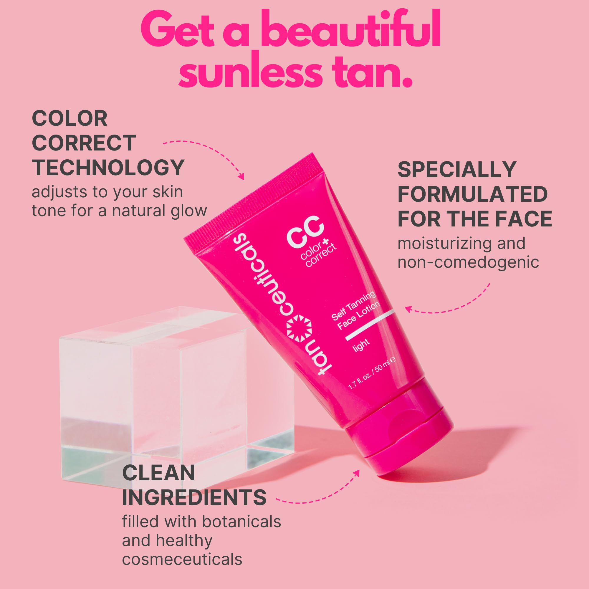 Tanceuticals Facial Self Tanner Light packaging details